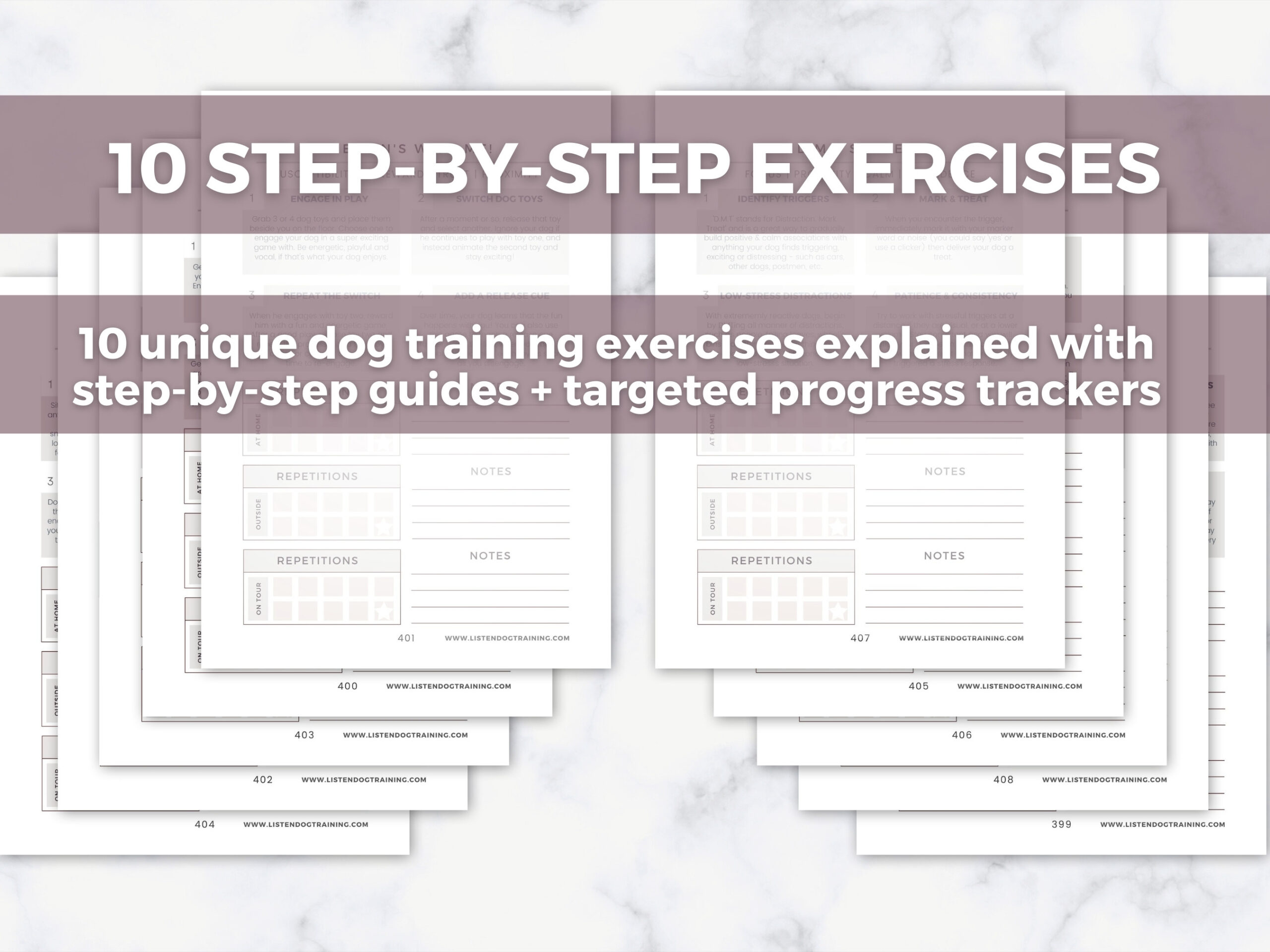 Digital Dog Training Planner Full Year Of Comprehensive Training