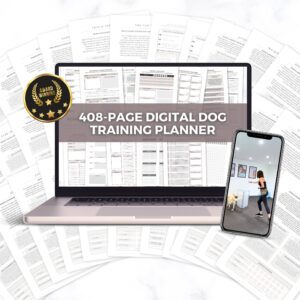One year digital dog training planner