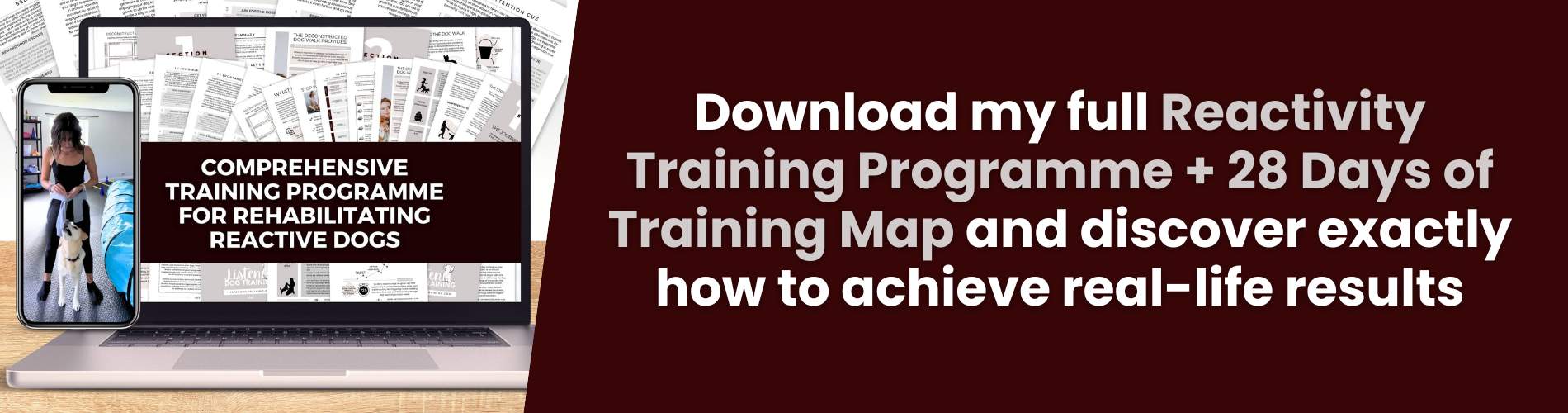 Reactivity training pack linktree banner